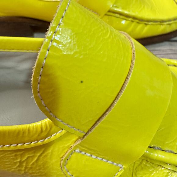 Rachel Comey Womens Banana Yellow Patent Leather Annie Loafer Slip On Shoes 7 - Picture 9 of 9